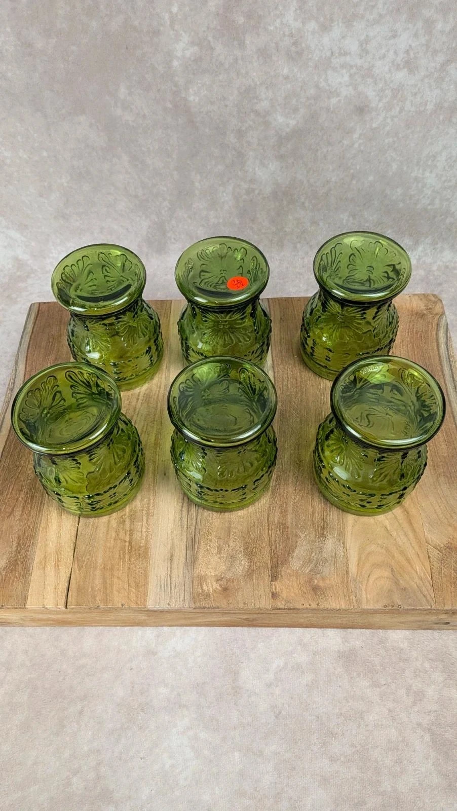 Service à orangeade/citronnade vintage carafe 6 verres verts Italie – photo 5